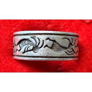 Vintage Native American Sterling Kokopelli Ring Size 5